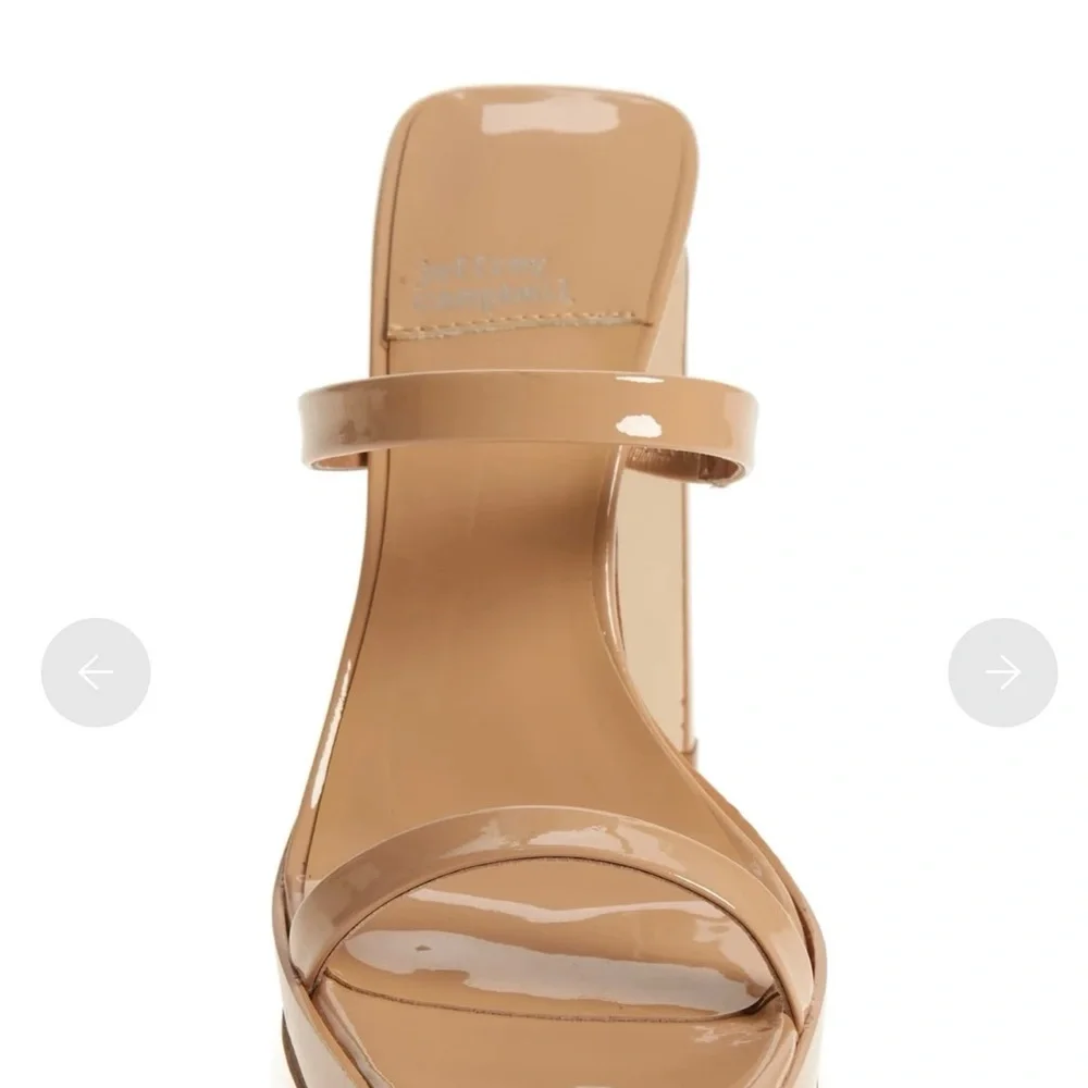Jeffrey Campbell Hustler Heels Dusty Nude Patent NWOT